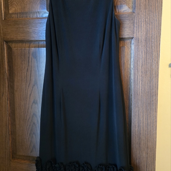 Black Dress with Ruffle Detail - Picture 2 of 4